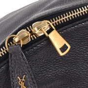 Yves Saint Laurent Metallic Navy Leather Calypso Handbag 211385 213317 166623