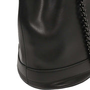 Salvatore Ferragamo Black Vara Bow Drawstring Shoulder Bag EZ-21 H491 166625