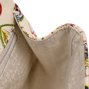 Chanel White Canvas Valentine Chain Shoulder Bag 166628