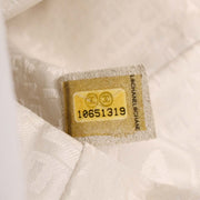 Chanel White Canvas Valentine Chain Shoulder Bag 166628
