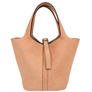 Hermes Orange Dalmatian Picotin 18 PM Handbag C F 166631