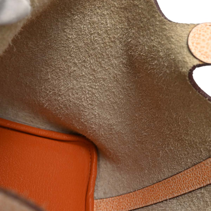 Hermes Orange Dalmatian Picotin 18 PM Handbag C F 166631