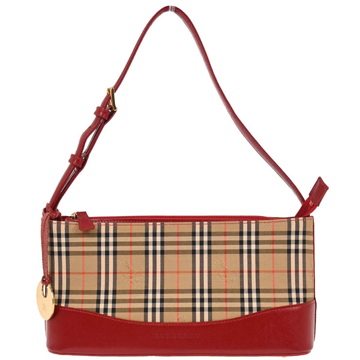 Burberry Beige Canvas House Check Handbag 166632