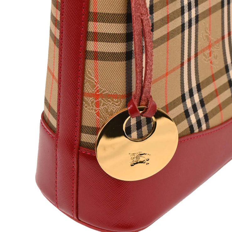 Burberry Beige Canvas House Check Handbag 166632