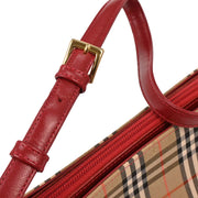 Burberry Beige Canvas House Check Handbag 166632