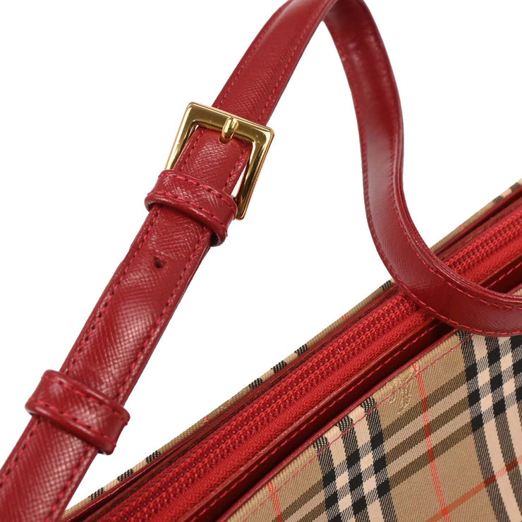 Burberry Beige Canvas House Check Handbag 166632