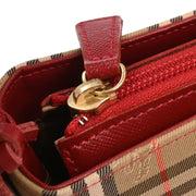 Burberry Beige Canvas House Check Handbag 166632