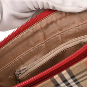 Burberry Beige Canvas House Check Handbag 166632