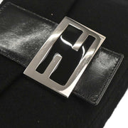 Fendi Black Wool Baguette Handbag 2305.26424.099 166633
