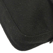 Fendi Black Wool Baguette Handbag 2305.26424.099 166633