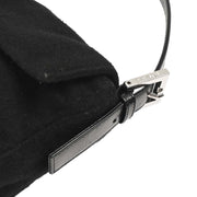 Fendi Black Wool Baguette Handbag 2305.26424.099 166633