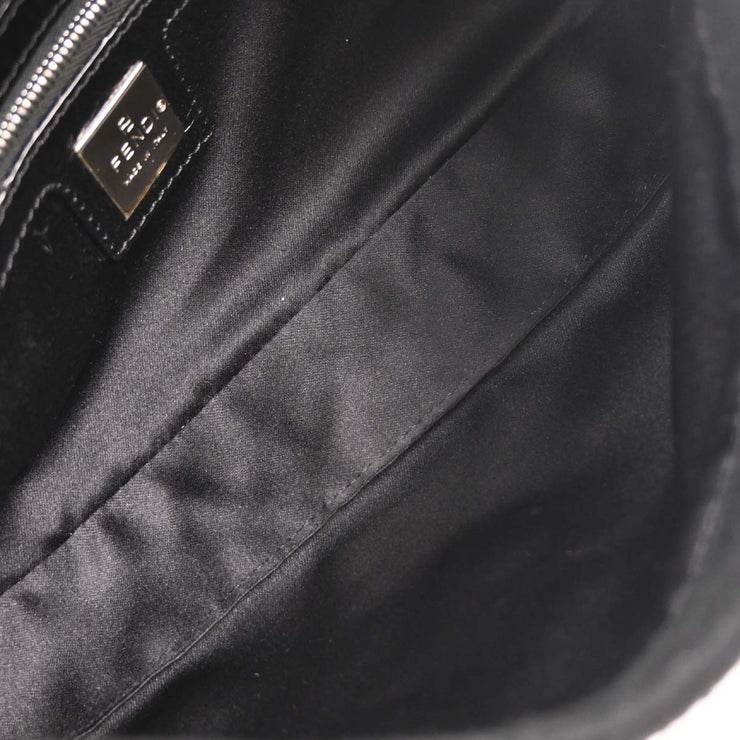 Fendi Black Wool Baguette Handbag 2305.26424.099 166633