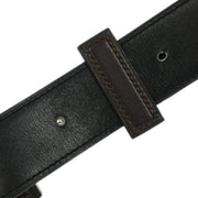 Hermes Brown Togo Box Calf Constance Reversible Belt #80 Small Good  Square:N 166634
