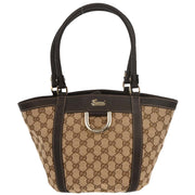 Gucci Beige Canvas GG Tote Handbag 211983 204991 166636