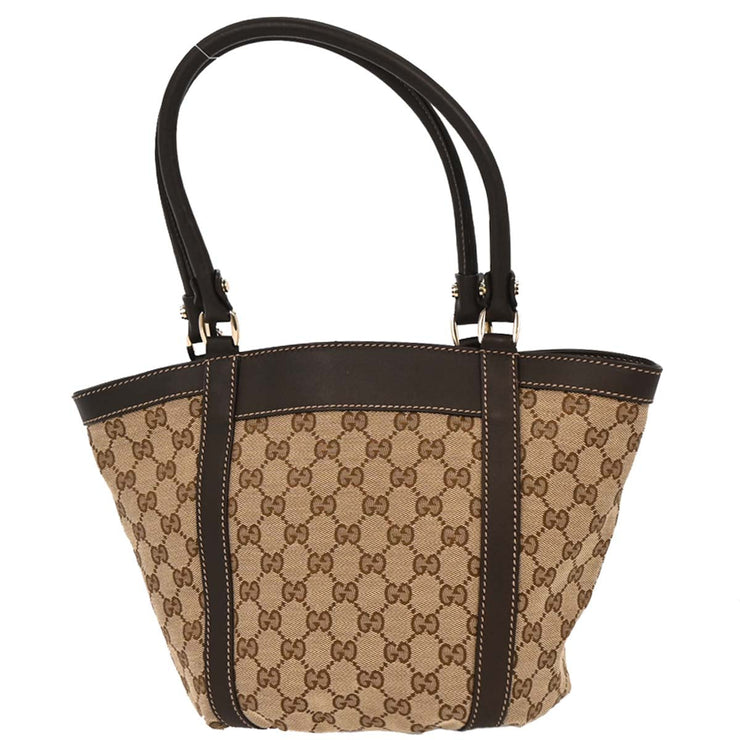 Gucci Beige Canvas GG Tote Handbag 211983 204991 166636