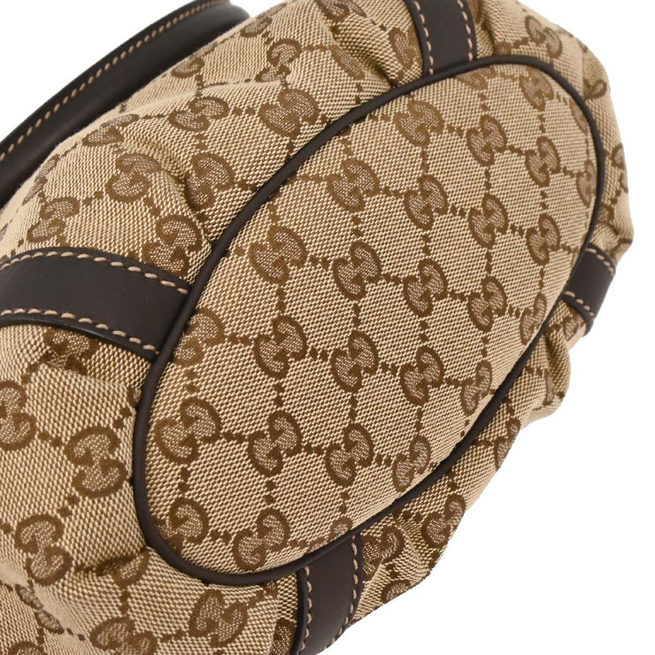 Gucci Beige Canvas GG Tote Handbag 211983 204991 166636