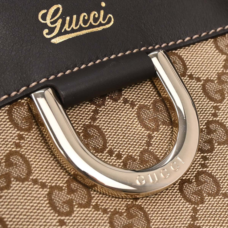Gucci Beige Canvas GG Tote Handbag 211983 204991 166636