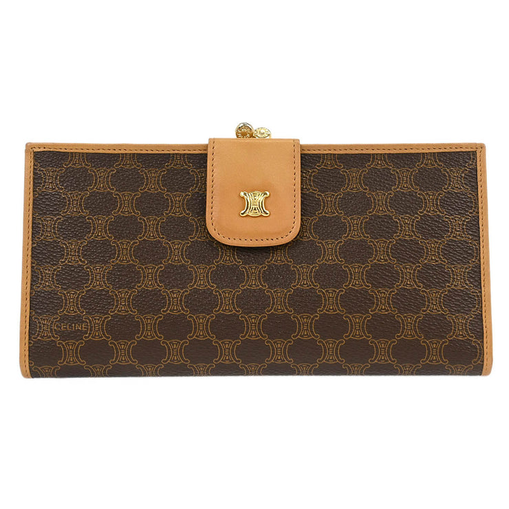 Celine Brown PVC Macadam Wallet M06 166637