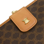 Celine Brown PVC Macadam Wallet M06 166637