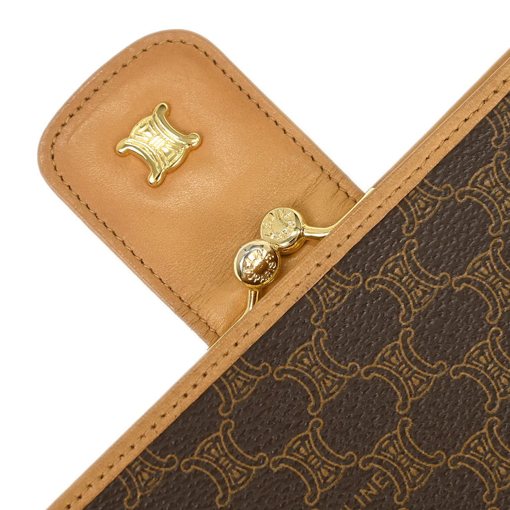 Celine Brown PVC Macadam Wallet M06 166637