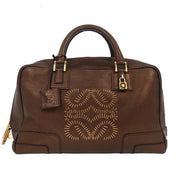 Loewe Bronze Leather Amazona 36 Handbag 260607 166639