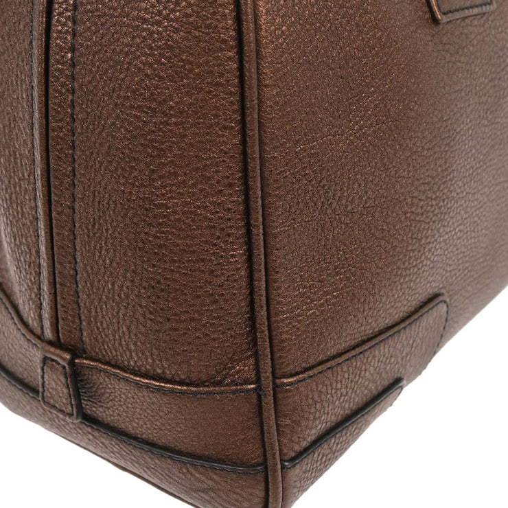 Loewe Bronze Leather Amazona 36 Handbag 260607 166639