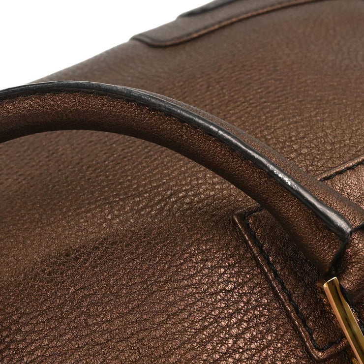 Loewe Bronze Leather Amazona 36 Handbag 260607 166639