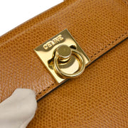 Celine Brown Leather Handbag JM13 166641