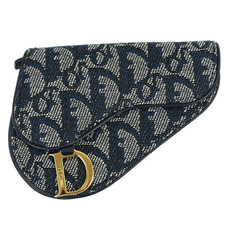 Christian Dior Trotter Saddle Coin Purse Wallet TR0061 166642
