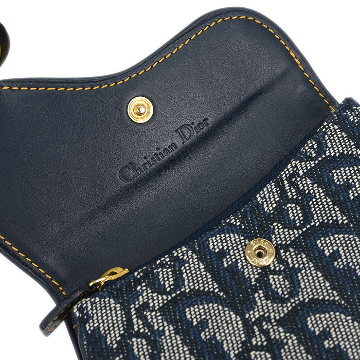 Christian Dior Trotter Saddle Coin Purse Wallet TR0061 166642