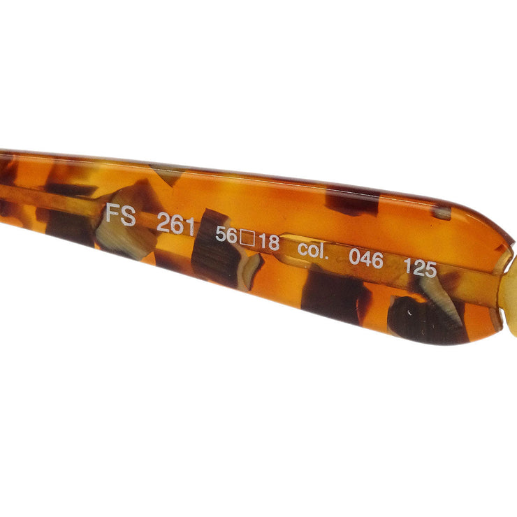 Fendi Sunglasses Eyewear Black Brown Small Good FS/261/col.046/125 56 Square:18 166645
