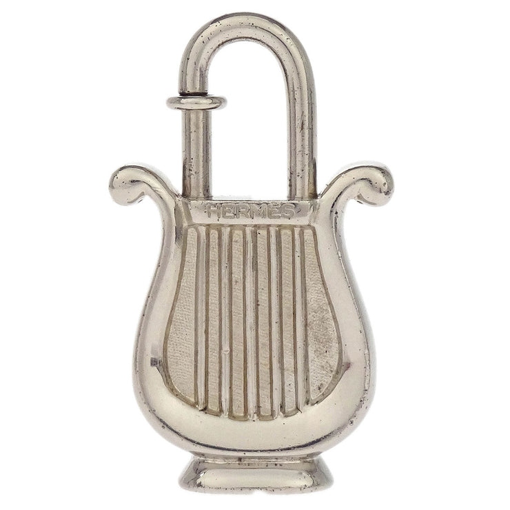 Hermes Harp 1996 Cadena Padlock Silver Small Good 166649