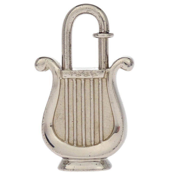 Hermes Harp 1996 Cadena Padlock Silver Small Good 166649