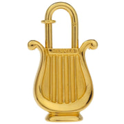 Hermes Harp 1996 Cadena Padlock Gold Small Good 166651