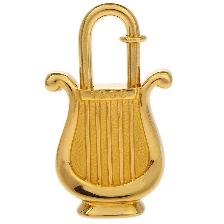 Hermes Harp 1996 Cadena Padlock Gold Small Good 166651
