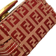 Fendi Red Zucchino Vanity Handbag 2288 26805 018 166653