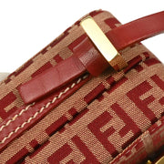 Fendi Red Zucchino Vanity Handbag 2288 26805 018 166653