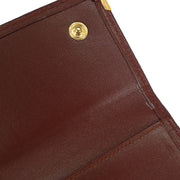 Cartier Bordeaux Trifold Long Wallet 166661