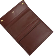 Cartier Bordeaux Trifold Long Wallet 166661