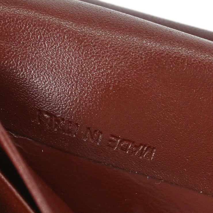 Cartier Bordeaux Trifold Long Wallet 166661