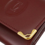 Cartier Bordeaux Coin Purse Wallet ELHI 166662