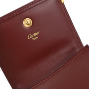 Cartier Bordeaux Coin Purse Wallet ELHI 166662