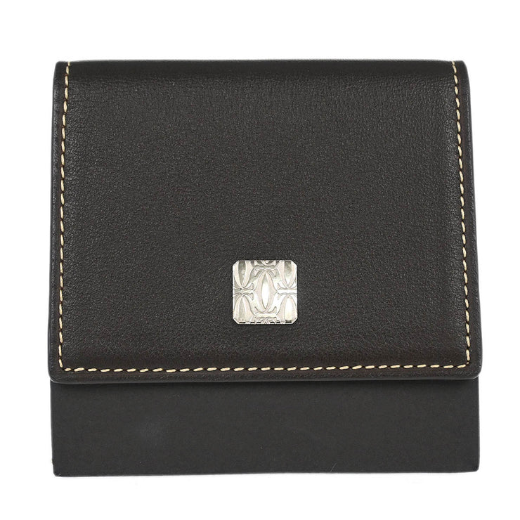 Cartier Brown Coin Purse Wallet ENLI 166663
