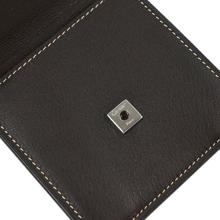 Cartier Brown Coin Purse Wallet ENLI 166663