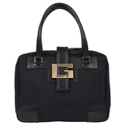 Gucci Black Canvas Handbag 166671