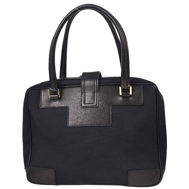 Gucci Black Canvas Handbag 166671