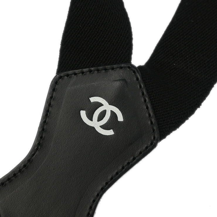 Chanel Black Suspenders Small Good 21 166672