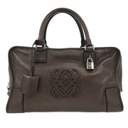 Loewe Metallic Brown Amazona 36 Handbag 060910 166674