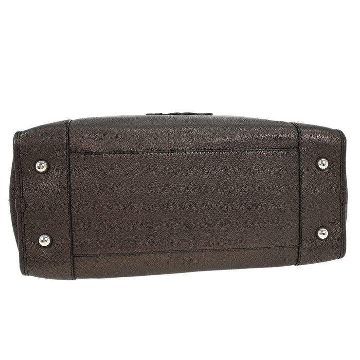 Loewe Metallic Brown Amazona 36 Handbag 060910 166674