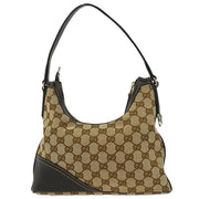 Gucci Beige Canvas GG Hobo Handbag 182489 502752 166682